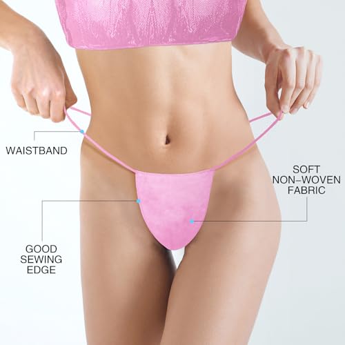 Vabean 225 Pieces Disposable Bras and Panties for Spa Disposable Women Underwear Set Included 75 Bra 150 Thong Panties3