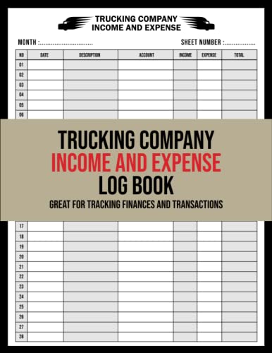 The Complete Trucking Company Income and Expense Tracker: Streamline Your Finances Today: Simplify your accounting processes and save time