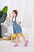 Youecci Cloud Slides for Kids丨Shower Slippers Bathroom Pool Sandals丨Girls Comfy Thick Sole Slippers丨Summer Non-Slip Beach Shoes Purple 1 Little_kid