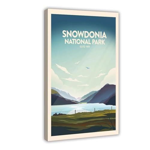 Tableau Snowdonia déco murale nature salon et chambre 40x60