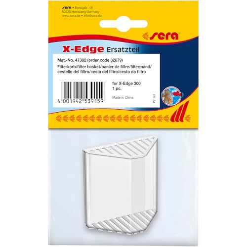 sera Panier filtrant | Pièce de rechange pour filtre intérieur X-Edge 300 | Insert de filtre d'origine pour absorber le matériau filtrant | Nettoyage facile...