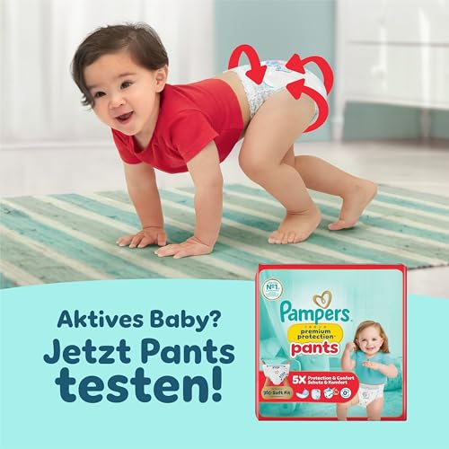 Pampers Premium Protection Größe 4, 174 Windeln, 9kg-14kg, unser Nr. 1 Haut- und Auslaufschutz
