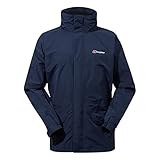 Berghaus Cornice III Interactive Gore-Tex Wasserdichte Shell Jacke, Langlebiger, atmungsaktiver Regenmantel, Schwarz, Herren Größe L