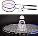 FBSPORT Badminton Set, Badminton Sets for Backyards, Portable Badminton Net Set with 2 Badminton Rackets 2 Shuttlecocks,10x5ft Net, Storage Base, Easy Setup for Backyard Combo Complete Badminton Set