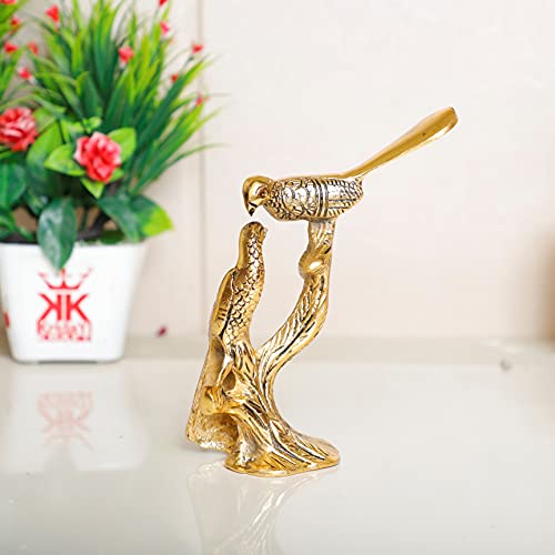Image of KridayKraft Love Birds Couple Kissing Sitting on Tree Branch Showpiece Figurines for Home Decor