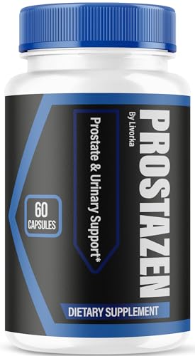 Prostazen Capsules - Official Prostazen Pills Supplement for Men All Premium Prostazen Plus for Men Advanced Support Natural Formula Review 60 Capsules for 1 Month