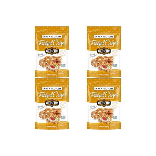 Image of Snack Factory Pretzel Crisps Brioche Pretzel Crackers, 7.2 Oz Bag (Pack of 4)