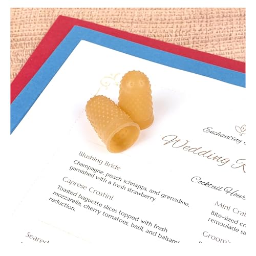 Image of Swingline S7054032C 54032 Rubber Finger Tips, 12 (Medium-Large), Amber, 12 Count (Pack of 12)