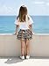 xueteox Summer Outfits for Girl 2 Piece, Bow Graphic Tees and Leopard Short Skirt Fashion Casual Clothing (White, 9Y)