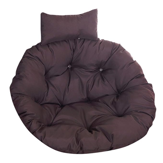 Round Cushion for Swing Chair for Outdoor, Indoor Hammock, Balcony, Garden, Patio Swing Hammock Pillow(Brown)-image-3