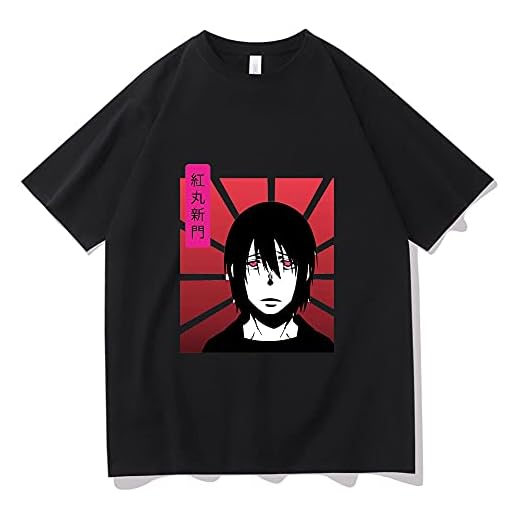 Anime Fire Force T-shirt Shinmon Benimaru Tshirt Cartoons Fire Brigade of Flames Short Sleeve Men Women Harajuku Loose T Shirt Men Black XL