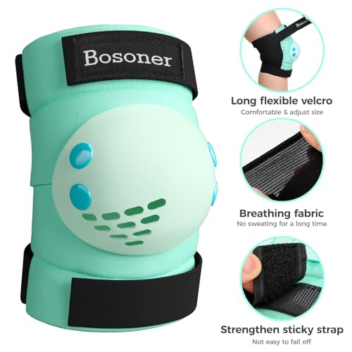 image for BOSONER Knee Pad Elbow Pads for Roller Skates Cycling BMX Bike Skatebo