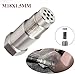 M18X1.5 Straight Automotive Catalytic Converter with Filter, Universal Fit Most Vehicles, Stainless Steel SS304 for Vehicle Exhaust System Replacement (46mm-Straight)