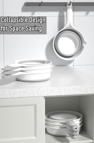 Image of HIRKO Portable Water Pourer Dipper Spoon for Camping Travel, Collapsible Plastic Water Ladle Folding Scoop for Bath Soaking Cleaning Small Shower Bucket Basin Tub Rinse Cup Mug (Multicolor)