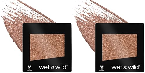 wet n wild Color Icon Glitter Eyeshadow Shimmer Nudecomer (Pack of 2)