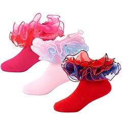 3 Pairs - Red,pink,hot Pink