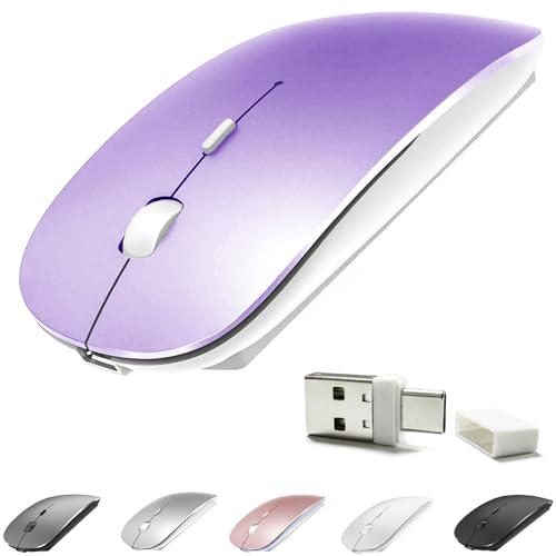 Image of Bluetooth Mouse for MacBook pro /MacBook air /iPad /Laptop /iMac /pc, Wireless Mouse for MacBook pro MacBook Air /iMac /Laptop /Notebook /pc (BT /A Blue-Pink)