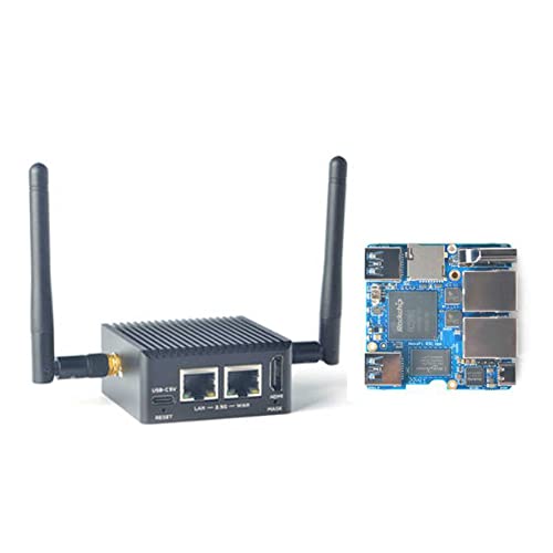 NanoPi R5C Rockchip RK3568 fA 2.5G C[Tlbg|[g M.2 WiFiW[ HDMI2.0 Linux/Openwrt/Debian/UbuntuΉ (4GB 32GB VO{[h+^P[X+Wif