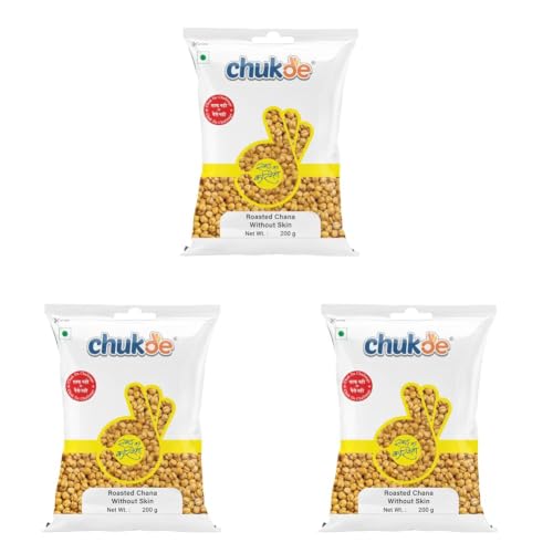 Image of Chukde Bhuna Chana, Roasted Bengal Gram without Skin, 600g, Pack of 600g x 3