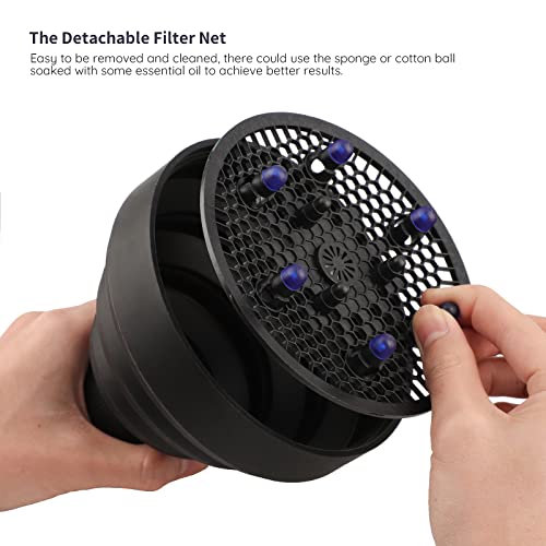 Segbeauty Difusor de Secador de Cabelo de Viagem, Difusor de Cabelo Portátil Dobrável, Acessório de