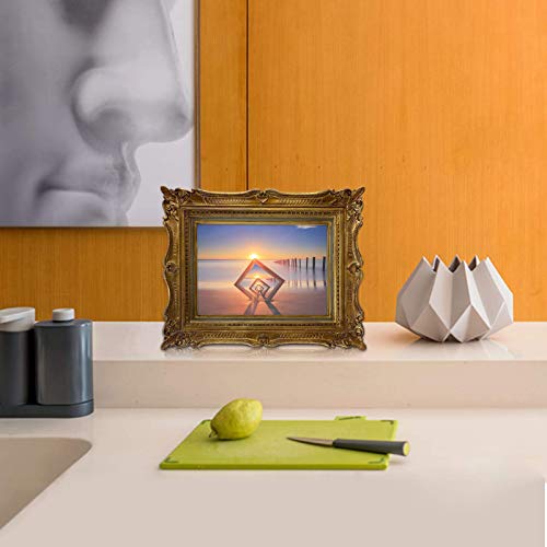 Pharege 4X6 Vintage Bronze Gold Picture Frame, 4 By 6 Ornate Antique Picture Frame For Wedding, Retro Photo Frame Displays Horizontally Or Vertically On Tabletop #TOP6