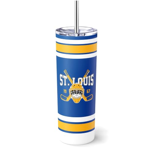 Image of ANTKING St. Louis Tumbler 20oz Travel Mug Custom Name Number Gifts | Stainless Steel Insulated Coffee Cup for Men Women