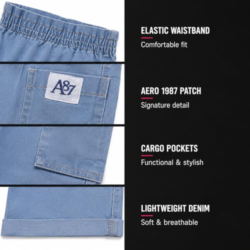 Image of AEROPOSTALE Girls Shorts Set - 2 Piece Soft Short Sleeve Graphic Tees and Twill or Denim Shorts Summer Outfits for Girls