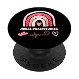 Krankenschwesterpraktiker Valentinstag Gesundheitsdienstleister RN NP PopSockets mit austauschbarem PopGrip