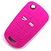Produktbild Schlüssel Hülle OB für 2 Tasten Auto Schlüssel Silikon Cover - Finest Folia (Neon Pink)