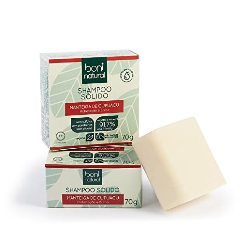 Shampoo Sólido Vegano Boni Natural com Manteiga de Cupuaçu para Hidratação e Brilho, Sem Silicones, Sem Sulfatos, Sem Parabenos, Boni Natural, Verde, BONI NATURAL