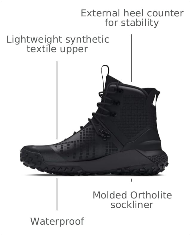 Image of Under Armour Hovr Dawn 2.0 Boots - Waterproof, Lightweight, Breathable, and Durable Hiking Footwear