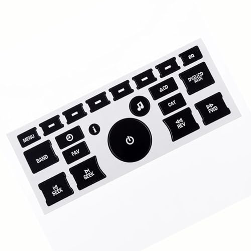 Autocollants boutons autoradio Chevrolet Silverado 2007-2013 kit réparation tableau de bord