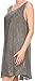 Sakkas Vilaya Short Sleeveless Embroidered Sequin Tank Top Caftan Dress / Cover Up