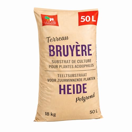 La Plaine Chassart - Terre de Bruyere 50L - pour Toutes Les Plantes Acidophiles - Rhododendrons et Azalées - Usage Intérieur et Extérieur - Parc, Jardin, Terrasse, Balcon, ...