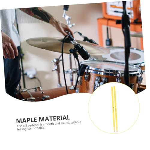 2 pares de baquetas de maple antideslizantes con punta en forma de gota miniatura 3
