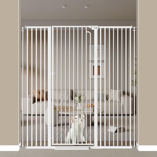 THEYFIRST 57" Extra Tall Pet Gate for Doorway, 52.7"-57.4" Wide