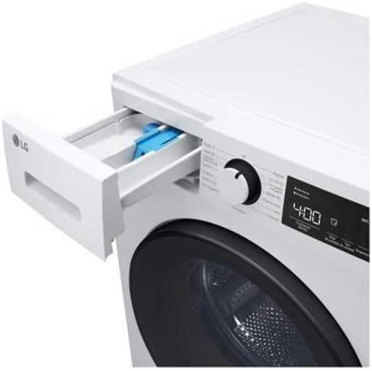 Open detergent dispenser drawer of the LG washing machine