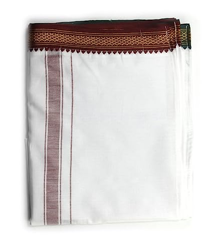ASHIRWAD 100% Pure Cotton Gamcha Gomasa Stole Angocha Muffler Patka Soft with Border Color White & others | AE000187-002