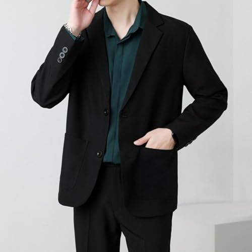 Men's Casual Long Sleeve Blazer Jackets Regular Fit Lightweight Two Button Sport Coat Suit Jacket for Business Work2