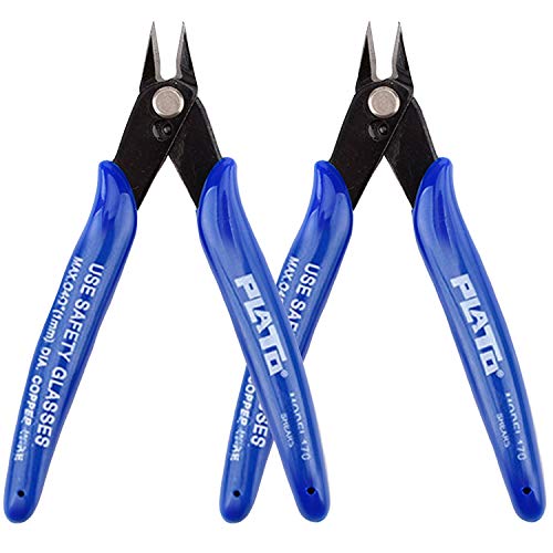 2pcs Drehmaschinen Electrical Coil Cable Side Cutters Tool Precision Flush Cutters Cutting Pliers for DIY Coil Jewelry Plier Wire