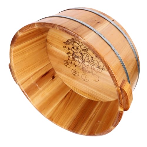 Cubeta Spa de Pies de Madera Portátil para Remojo miniatura 5