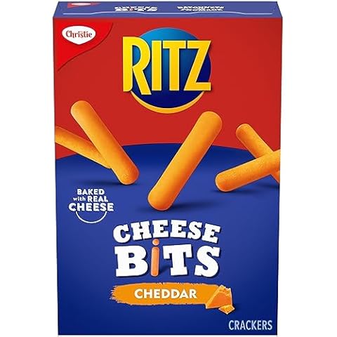 Ritz Cheese Bits Cheddar Flavoured Crackers, 200g/7 oz.,Box, {Imported from Canada} Cover