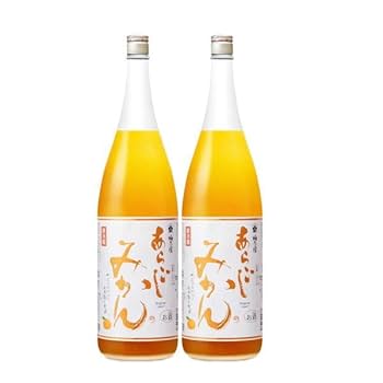 Amazon.co.jp: 梅乃宿 あらごし みかん［1800ml×2本 リキュール