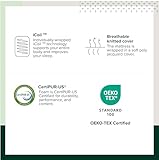 Zinus Double Memory Foam Mattress & Pocket Spring - 4ft6 (135 x 190 cm) - 10'' Height - Medium Firmness - Skin -friendly Hybrid Mattress - Orthopaedic Support - OEKO-TEX Certified - Designed in UK - Image 9