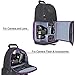 MOSISO Camera Bag, DSLR/SLR/Mirrorless Photography Case Shockproof Camera Sling Backpack Case with Tripod Holder & Modular Inserts & Rain Cover Compatible with Canon/Nikon/Sony/Fuji, Black