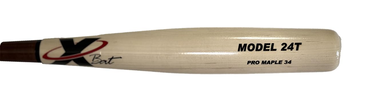 X Bats Torpedo Pro Model Maple Wood Baseball Bat: Premium Maple Wood Bats (Torpedo Pro Model 24T, 33 Inch)