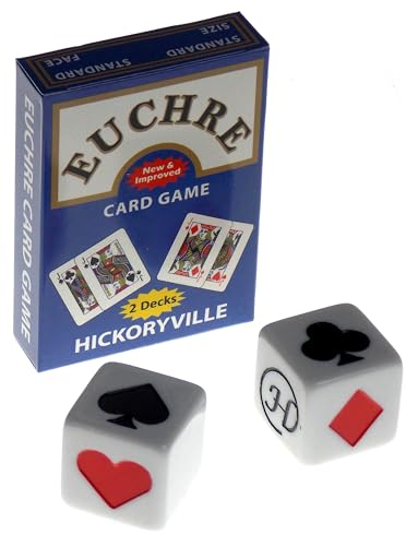 Baraja de Naipes Hickoryville Euchre - 2 Mazos en 1 Caja
