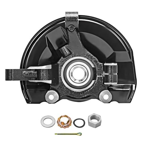 Image of Detroit Axle - Front Right Steering Knuckle for 2007-2017 Dodge Caliber Jeep Compass Patriot, Steering Knuckle & Wheel Bearing Hub Assembly 2008 2009 2010 2011 2012 2013 22014 2015 2016 Replacement