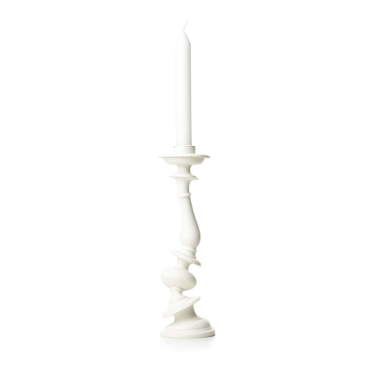 Areaware Distortion Candle Kerzenständer Kunststoff weiß