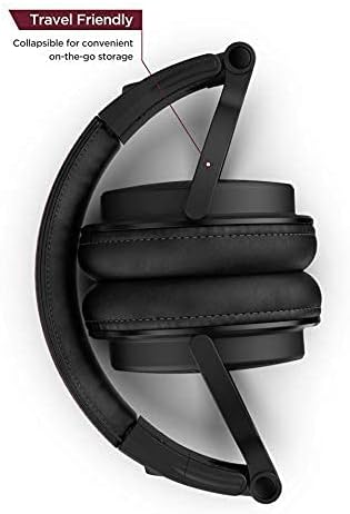 Thore Over-Ear iPhone Headphones with Lightning Connector – Closed Back Studio DJ Monitor Earphones w/Apple MFI Certified Cable (50mm Neodymium Drivers, V200 Black) - Image 6